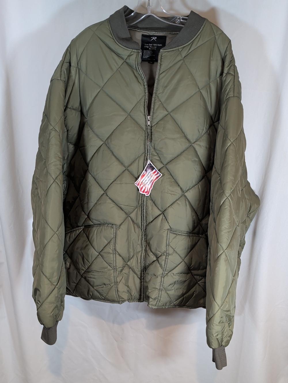 Rothco Olive Quilted Bomber Jacket